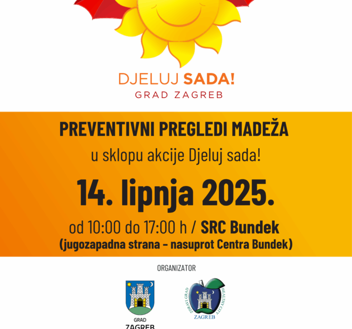 Najava akcije besplatnih pregleda madeža “Djeluj sada!”2025.